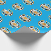 Argentinien Fußball Geschenkpapier (Ecke)