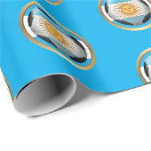 Argentinien Fußball Geschenkpapier (Rolleneckpunkt)