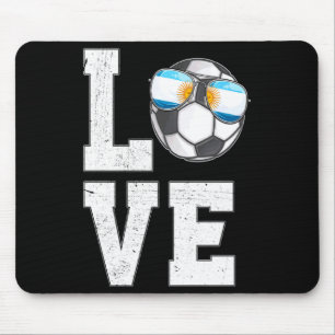 Argentinien Fußball Liebe Argentinien Fan Flagge T Mousepad