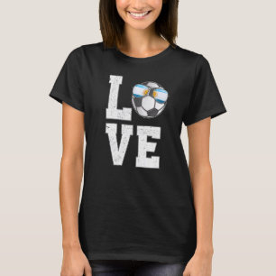 Argentinien Fußball-Liebe Argentinien Flagge T-Shirt