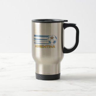 Argentinien-Fußball-rostfreier Stahl-Reise-Tasse Reisebecher