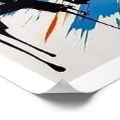 Argentinien Fußball Skyline Ölmalerei Stil Kunst Poster (Ecke)