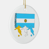Argentinien-Fußball-Spieler Keramikornament (Rechts)
