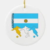 Argentinien-Fußball-Spieler Keramikornament (Hinten)