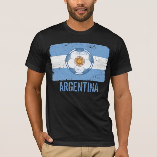 Argentinien-Fußball T-Shirt (Vorderseite)