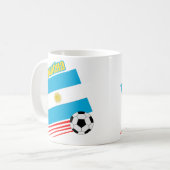 Argentinien-Fußball-Team Kaffeetasse (Vorderseite Links)