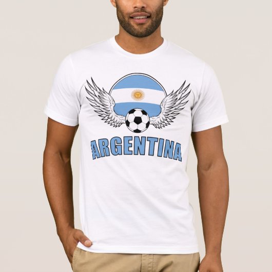 Argentinien-Fußball-Wappen (Licht) T-Shirt (Vorderseite)