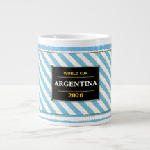 Argentinien Fußballfan-Flaggenfarben Streifenmuste