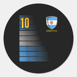 Argentinien Fußballfans Trikot argentinische Flagg Runder Aufkleber