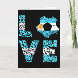 Argentinien Fußballmannschaft Argentinien Liebe Ll Karte