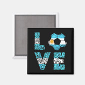 Argentinien Fußballmannschaft Argentinien Liebe Ll Magnet (Vorderseite/Rückseite)