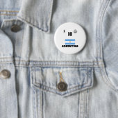 Argentinien Fußballmannschaft Kinder T-Shirt Button (Beispiel)