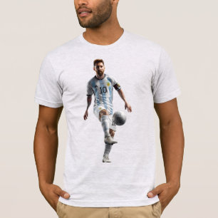 Argentinien Fußballspieler T-Shirt Fußball Fan G