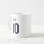 Argentinien G.O.A.T. Nummer 10 Kaffeetasse (Vorderseite Links)