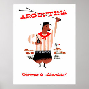 Argentinien Gauchos Poster