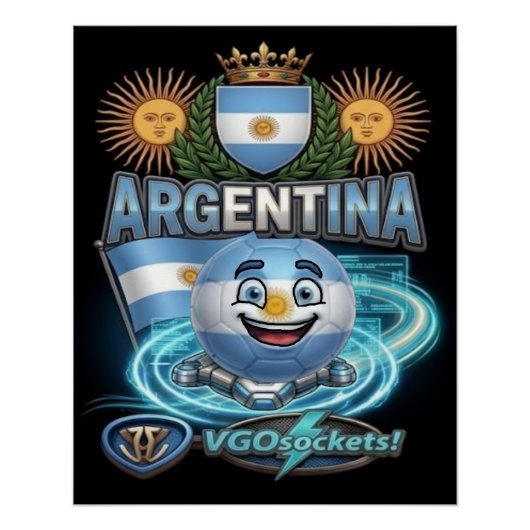 Argentinien-GBall-001 Poster (Vorderseite)