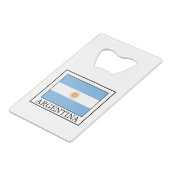 Argentinien Geldkarten Flaschenöffner (Vorderseite Schrägansicht)