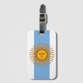 Argentinien Gepäckanhänger (Vorderseite Vertikal)