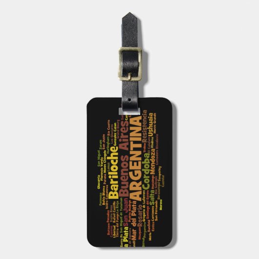 ARGENTINIEN-Gepäckanhänger Gepäckanhänger (Vorderseite vertikal)