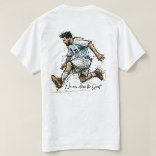 Argentinien GOAT 10 Fußball Sketch T-Shirt