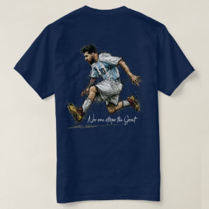 Argentinien GOAT 10 Fußball Sketch T-Shirt