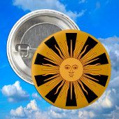 Argentinien Golden Sun, Sol de Mayo fashion Button