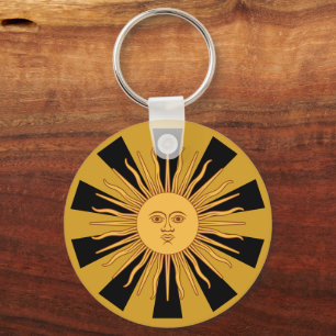 Argentinien Golden Sun, Sol de Mayo fashion Schlüsselanhänger
