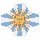 Argentinien Golden Sun, Sol de Mayo Flag / Sport Fußball (Flach)
