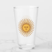 Argentinien Golden Sun, Sol de Mayo Glas (Rückseite)