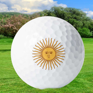 Argentinien Golden Sun, Sol de Mayo Golf Balls Golfball