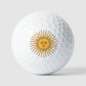 Argentinien Golden Sun, Sol de Mayo Golf Balls Golfball (Vorderseite)