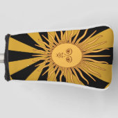 Argentinien Golden Sun, Sol de Mayo Golf Headcover (Vorderseite)