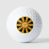 Argentinien Golden Sun, Sol de Mayo Golfball (Vorderseite)