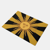 Argentinien Golden Sun, Sol de Mayo / Haus Fußmatte (Schrägansicht)