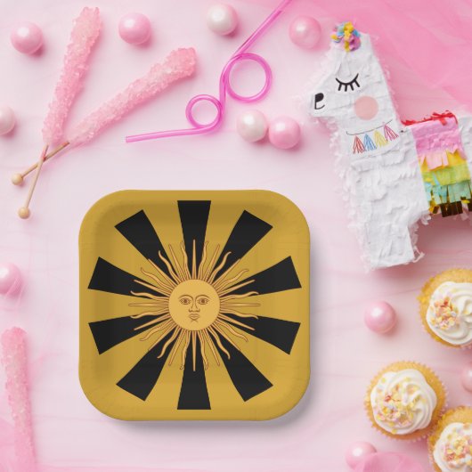 Argentinien Golden Sun, Sol de Mayo Pappteller (Party)