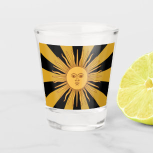 Argentinien Golden Sun, Sol de Mayo Party Schnapsglas