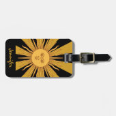 Argentinien Golden Sun, Sol de Mayo / Reisen Gepäckanhänger (Vorderseite horizontal)