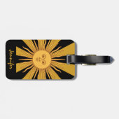 Argentinien Golden Sun, Sol de Mayo / Reisen Gepäckanhänger (Rückseite horizontal)