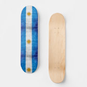 Argentinien Grunge Flag Custom Pro Long Board Skateboard (Vorderseite)