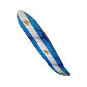 Argentinien Grunge Flag Custom Pro Long Board Skateboard (Vorderseite)