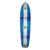 Argentinien Grunge Flag Custom Pro Long Board Skateboard (Vertikal)
