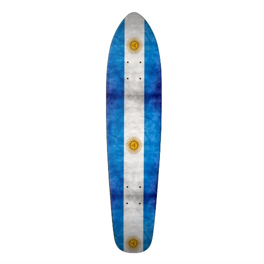 Argentinien Grunge Flag Custom Pro Long Board Skateboard (Vertikal)