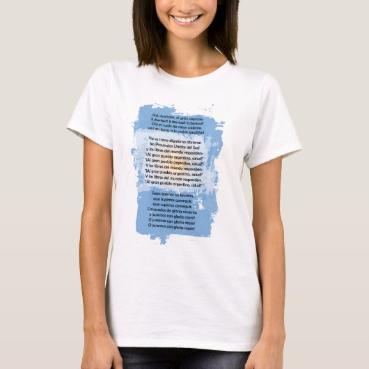 Argentinien - Himno Nacional Argentino T-Shirt (Vorderseite)
