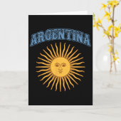 Argentinien Hispanic Heritage Month Son May Argent Karte (Gelbe Blume)