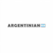 Argentinien, ich bin Argentinier Aufkleber (Vorderseite)