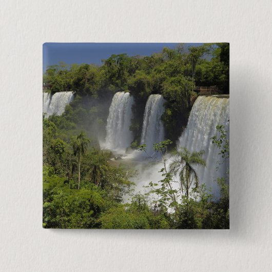 Argentinien, Iguacu Falls in der Sonne. Button (Vorderseite)