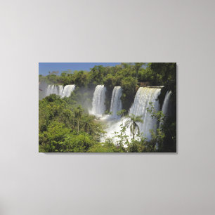 Argentinien, Iguacu-Wasserfälle in der Sonne. Leinwanddruck