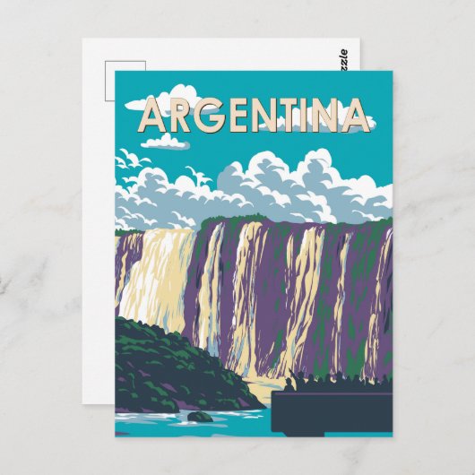 Argentinien Iguazu Nationalpark Reisen Vintag Postkarte (Vorne/Hinten)