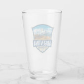 Argentinien Illustration Retro-Abzeichen Glas (Rückseite)