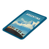 Argentinien Illustration Travel Art Vintag Magnet (Linke Seite)